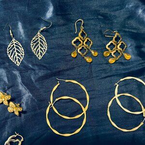 earring lot - costume jewelry
